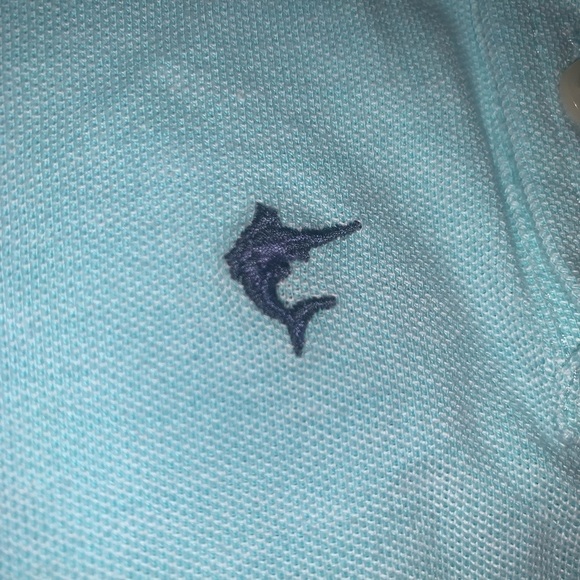 Polo Ralph Lauren Blue Toddler. Baby Collared Shirt Marlin Fish Pattern Aqua 2T - Picture 5 of 5